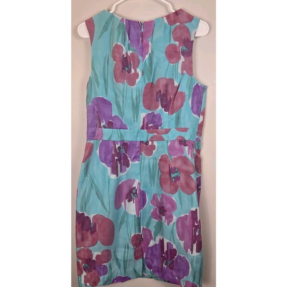 Adrianna Papell Dress Size 12 Floral Sleeveless Floret Neckline COTTAGE COQUETTE - Picture 3 of 8